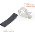 thumbnail image 3 of 10 pieces of stainless steel pipe clamps, rubber buffer insulation clamps, cable clamps, used for pipe clamps or cable fixing,R type(φ60), 3 of 5