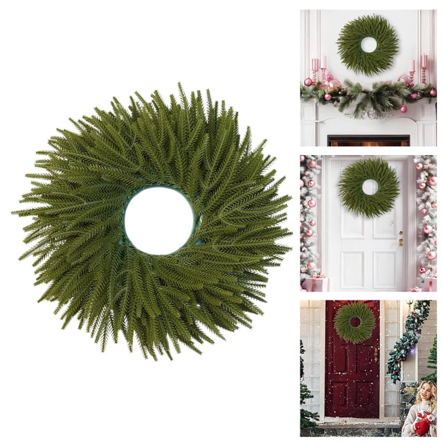Couronne de Vigne Réaliste pour Porte d'Entrée, Ornement Décoratif