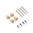 thumbnail image 2 of braveheart Drive Adapter Wheels Hub Metal RC Remote Control Cars Combiner Mountings Accessory Interior Repairing Conversion 4*4 Set Harden 4*4 Set, 2 of 6