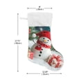 thumbnail image 2 of Ryvnso Christmas Stockings Christmas Snowman and Gifts Winter 17.7" Large Stocking Decoration 1 Pack, 2 of 7
