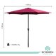 thumbnail image 3 of Sombrilla Para Exterior Jardin Playa 2.7mts Acero Reforzada rojo Sky Green HJSB25140001, 3 of 8