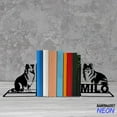 thumbnail image 2 of Handmadetneonsign Shetland Sheepdog Metal Bookends, Dog Name Bookend, Dog Table Bookshelf Decor 047039, 2 of 4