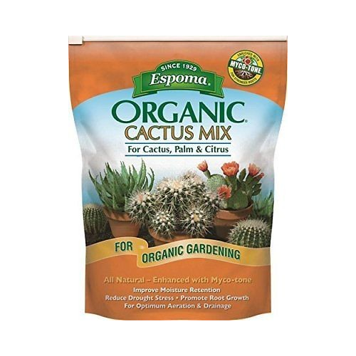 Espoma Organic Cactus Potting Mix for Cactus, Palm, & Citrus, 4 Qts