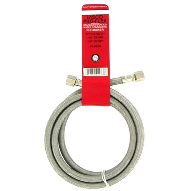 Larsen Supply.25in. Compression X.25in. Compression x 5ft. Connecteur de Machine à Glaçons 10-09