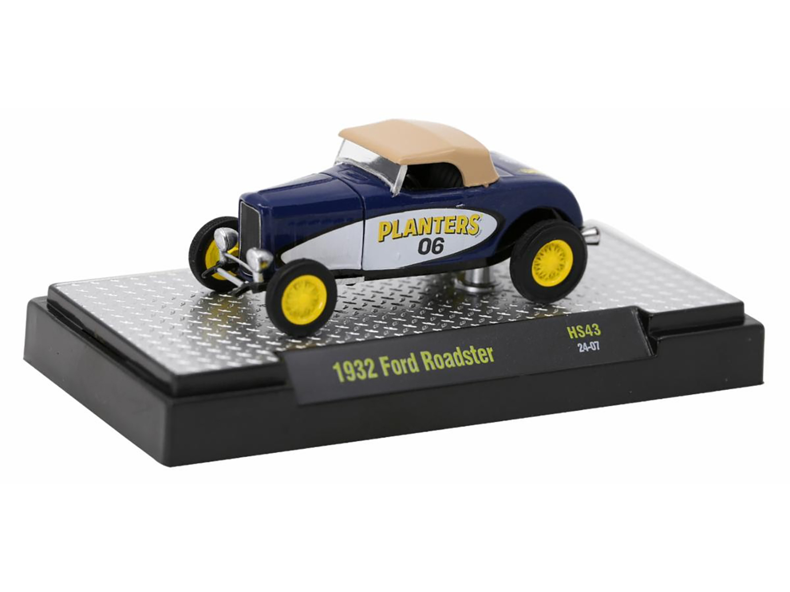 1932 Ford Roadster #06 Blue & White w/Tan Soft Top 