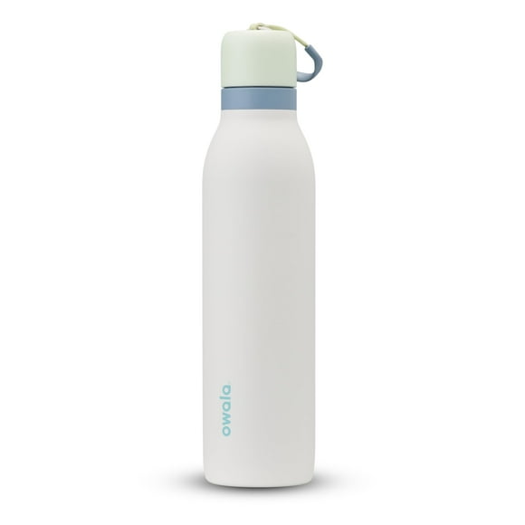 Botella de agua Owala FreeSip Twist con aislamiento de 700 ml, color verde y blanco
