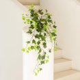 thumbnail image 3 of 2 Pack Fake Hanging Plants for Shelf, Artifical Potted Ivy Plants for Bathroom Decor, Fake Ivy Hanging Plant for Indoor Farmhouse Decor (Ivy), 3 of 5