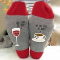 thumbnail image 2 of WREESH Unisex Christmas Stockings Long Socks Running Socks Winter Cotton Socks For Men And Mid Tube Socks Ins Fashion Colored Breathable Socks Gray, 2 of 4