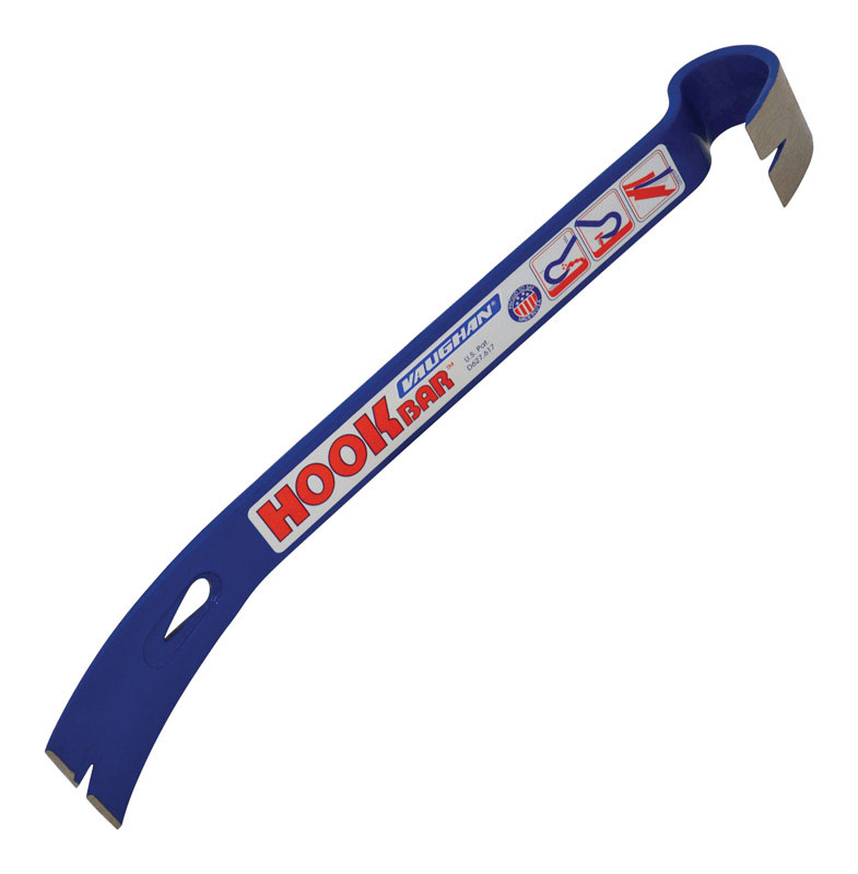 Vaughan 48/" Enforcer Pry Crow Bar with Curved Handle and Wide Blade 050008