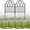 Black, variant on Garden Fence - 17 in(H) x 10.56ft(L) Arched Metal Fence Panel No Dig Fence, Ground Stake Animal Barrier Fence for Dog, Flower Bed Edging Wire Border Panel Fencing for Yard Patio Outdoor Decor