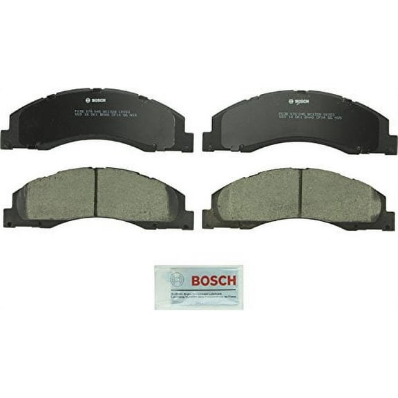 Bosch BC1328 QuietCast Premium Ceramic Disc Brake Pad Set For Ford: 2008-2014 E-150, 2008-2014 E-250, 2008-2017 E-350 Super Duty, 2008-2017 E-450 Super Duty; Front