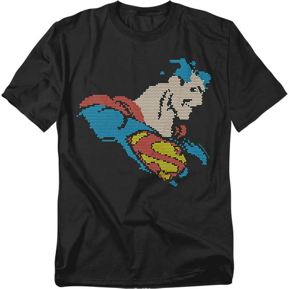 DC Comics T-Shirt Lite Brite Superman Unisex Graphic Tee For Men & Women