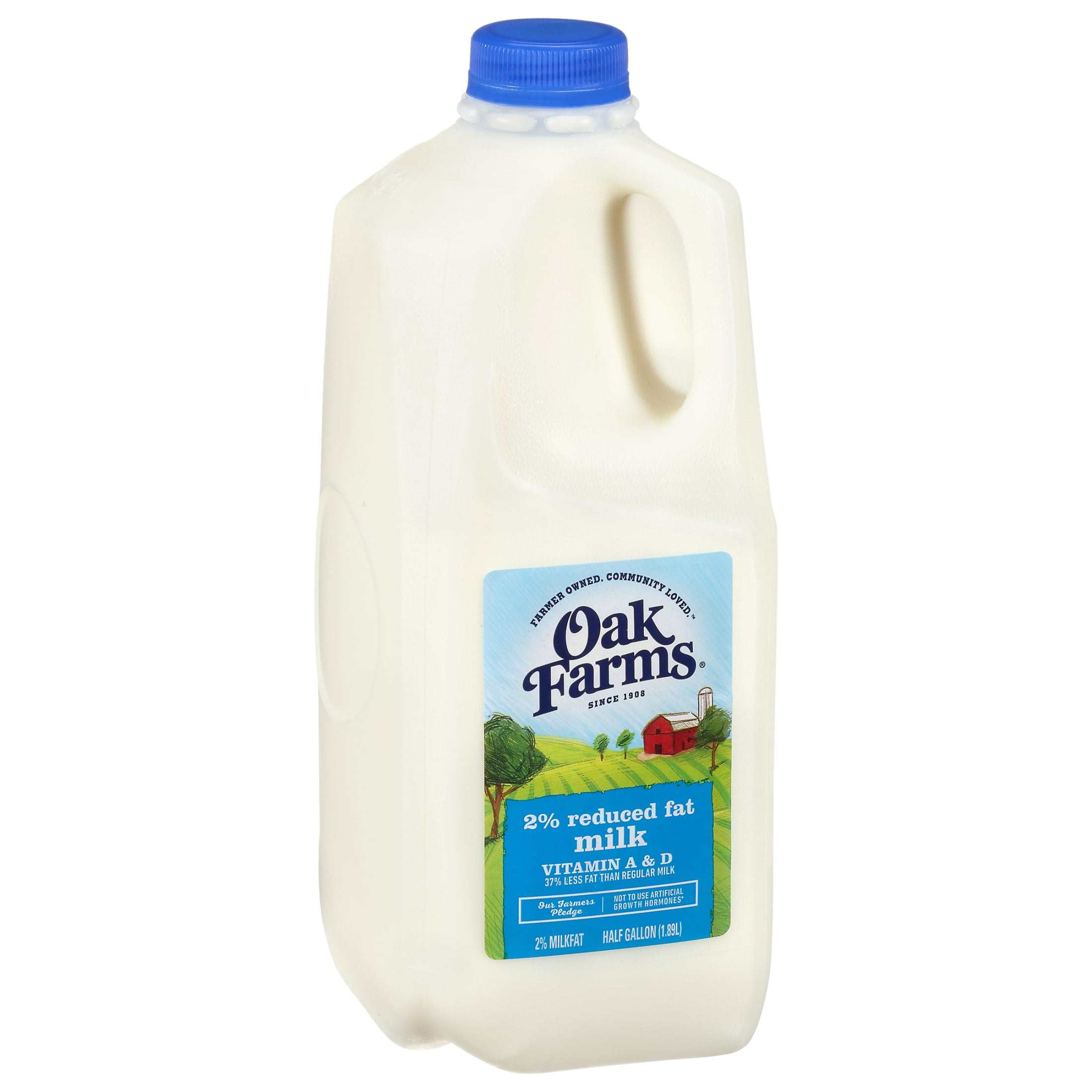 Oak Farms 2% Reduced Fat Milk, Half Gallon