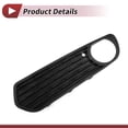 thumbnail image 4 of Cubiertas de inserción para luz antiniebla del parachoques delantero de Unique Bargains para BMW F20 2011-2015 ABS No.51117272557 Negro, 4 of 7