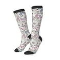thumbnail image 2 of Balery Vintage Butterflies Printed Novelty Socks Men's Women's Crew Socks Sports Socks Knee High Socks Cotton Socks Quirky and Cool Socks, 2 of 9