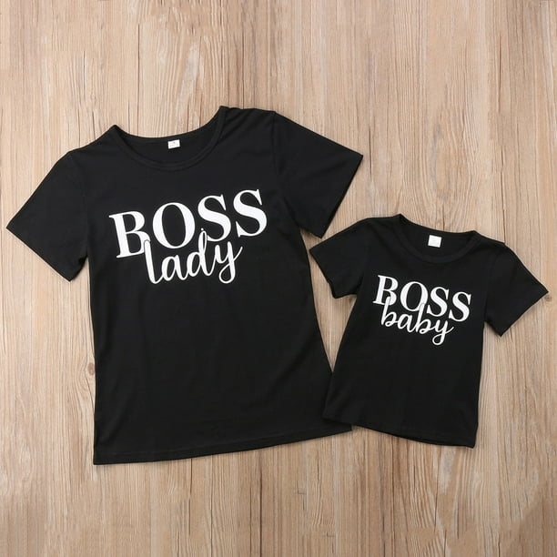 Family Matching Mother Daughter Son Baby Girl Boy Cotton Outfits T-shirts  Shirt Tops Clothes 