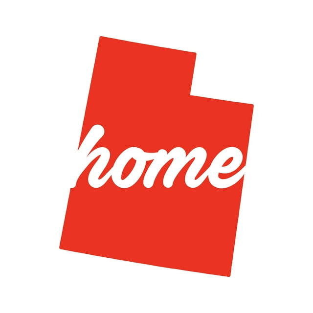 Utah Home Sticker Decal Die Cut - Self Adhesive Vinyl - Weatherproof - Made in USA - Many Color and Sizes - state shaped ut love