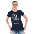 thumbnail image 3 of Camping is Elemental Ironic RV Womens Slim Fit Graphic Tee Brisco Brands X, 3 of 5