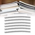 thumbnail image 4 of Sheet Binding Comb, Spiral Binding Coil Pretty Colour Plastic Large Capacity  For Paper Black, 4 of 8