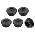 thumbnail image 1 of Uxcell 5 Pack Cable Cord Grommet, 1" Inch (25mm) Desk Grommet Flexible Rubber Grommets Wire Hole Cover Pass Through for Office Computer Desk Wire Organizer, Black, 1 of 7