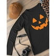 thumbnail image 4 of Tstars Mens Halloween Party Shirt Orange Pumpkin Face Day of the Dead Jack O' Lantern Halloween Costume Graphic Tee Spooky Trick or Treat Funny Humor Shirt for Men Long Sleeve T Shirt, 4 of 5