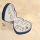 thumbnail image 5 of Caja de almacenamiento de joyería de terciopelo en forma de corazón | Organizador de viaje portátil con cremallera | Interior flocado | Se adapta a anillos pendientes y collares | Regalo romántico, 5 of 6