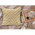 thumbnail image 2 of Chevron Fluffy Throw Pillow Cushion Cover, Zig Zag Pattern with Lines Skewed Squares Vintage Geometrical Design, Rectangle Accent Pillow Case, 36" x 16", Apricot Peach, by Ambesonne, 2 of 5
