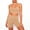 Beige, variant on Women's Workout Clothing Wireless Push-Up Bra and Underwear Set Sports And Fitness Beautiful Back Comfortable Elastic Slim Shorts S