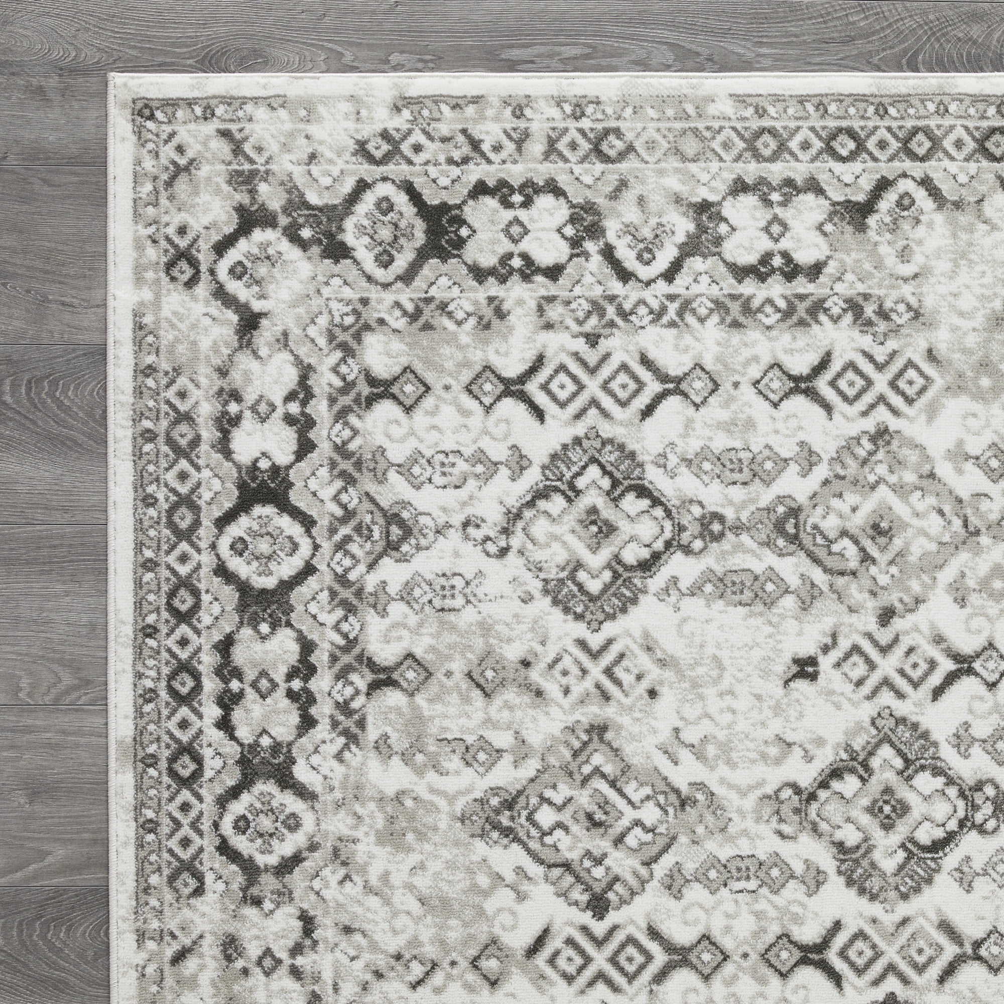 Loomaknoti Rhane Almurz 5' x 7' Gray Oriental Indoor Area Rug
