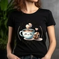 thumbnail image 5 of For the Love of Coffee T-Shirt | Cute Kawaii Coffee Cup Graphic Tee, Ash, S, 5 of 6