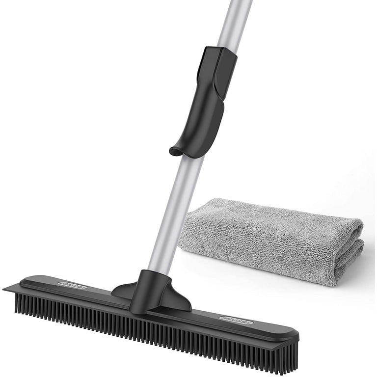 MR.SIGA 3-In-1 Pet Hair Removal Rubber Broom with Squeegee photo 4