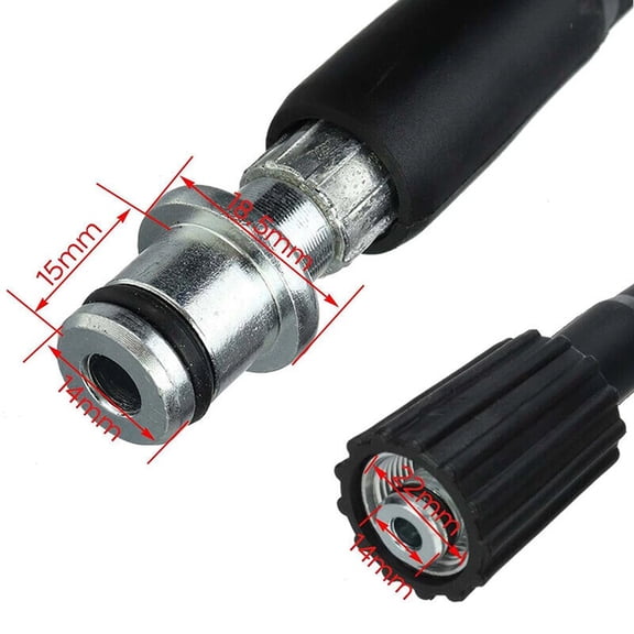 Pressure Washer Gun Kit, 4000PSI Power Washer Spray Gun with 8M M22-14mm Hose, Extension Wand & 5 Spray Nozzle Tips for Pressure Washer