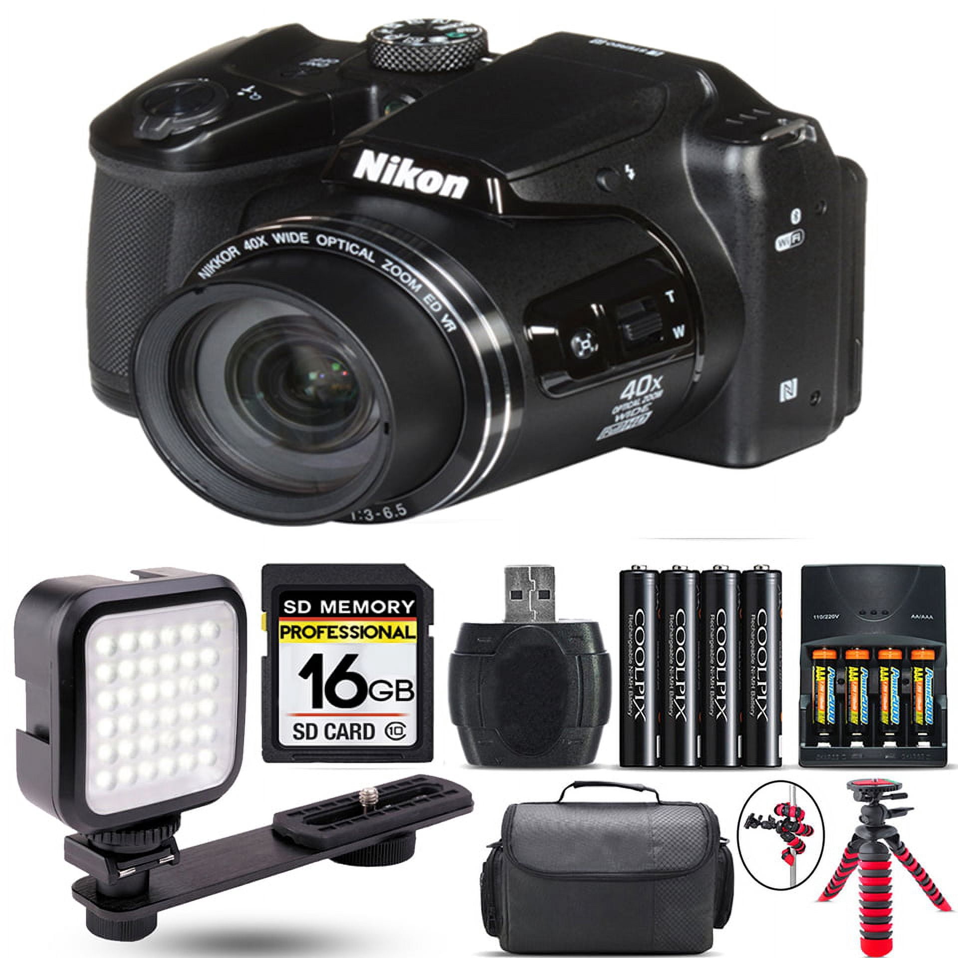 Nikon COOLPIX B500 Digital Camera 40x Optical Zoom + Tripod +