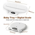 thumbnail image 4 of ZNQPLF Baby Scale, Infant Scale for Baby Adult and Pet, Baby Scales for Weighing Newborns, White, 265lb Max Capacity., 4 of 11