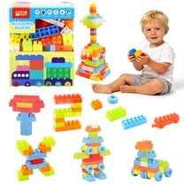 Gymax 150 Pcs Toddler Building Blocks Toy Stacking Block Set for 3  Boys & Girls