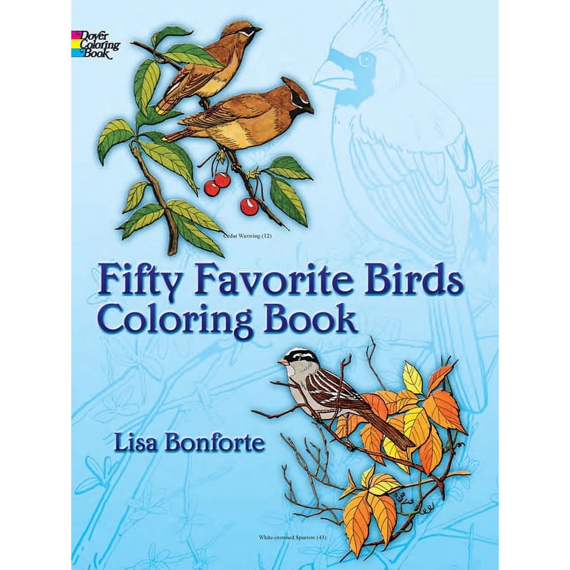 Dover Animal Coloring Books Fifty Favorite Birds Coloring Book, (Paperback)