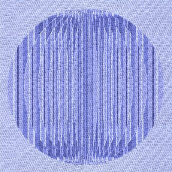 Ahgly Company Machine Washable Indoor Square Transitional Light Slate Blue Area Rugs, 7' Square