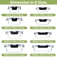 thumbnail image 2 of Juego de 8 Contenedores para Alimentos de Vidrio Borosilicato HOMBERKING, 2 of 7
