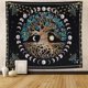 thumbnail image 1 of Tapiz colgante de pared árbol de la vida estilo bohemio hippie tapiz psicodélico para sala de estar dormitorio Feliz Sencillez, 1 of 4
