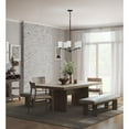 thumbnail image 2 of Progress Lighting Adley 5-Light Chandelier, Matte Black, Etched White Glass Shades, 2 of 15