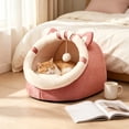 thumbnail image 2 of HJuyYuah Semi-Enclosed Hardwearing Pet Bed, Low Maintenance Cozy Sleeping House for Cats Small Dogs, 2 of 7