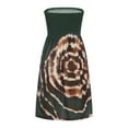 thumbnail image 6 of USSUMA Beach Dresses for Women Casual Summer Sexy Tube Strapless Smocked Mini Sun Dress Boho Tie-Dye Sleeveless Plus Sundresses Off the Shoulder Vacation Dress Wedding Guest, 6 of 8