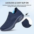 thumbnail image 4 of AMANSSE Mens Walking Shoes Non Slip Casual Shoes Lightweight Breathable Mesh Comfort Sneakers Navy Blue Size 11, 4 of 7