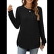thumbnail image 3 of Suéteres de Moda para Mujer, Tops de Larga, Ropa de Otoño, Camisetas y Blusas de Moda. Negro L, 3 of 6