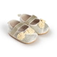 thumbnail image 6 of Tigivemen Flower Girl Dress Shoes Infant Baby Mary Jane Flats with Non Slip Bow Cirb Shoe for Newborn Yellow Size 5, 6 of 6