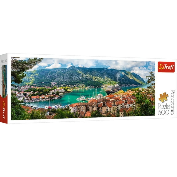 Trefl 500 Piece Panorama Jigsaw Puzzles, Kotor, Montenegro,