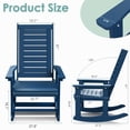 thumbnail image 2 of Pipopa Outdoor Rocking Chair Set of 2,HDPE All Weather Patio Rocker for Lawn,Porch,Garden,Blue, 2 of 9