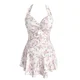 thumbnail image 3 of Bañador Floral adelgazante de alta gama para mujer, traje de baño de estilo Lust puro, traje de baño conservador de una pieza, primavera caliente, 3 of 5