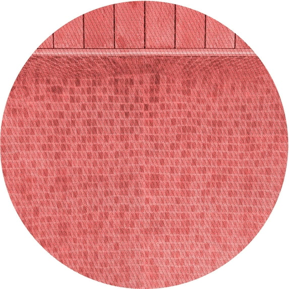 Ahgly Company Indoor Square Patterned Bean Red Area Rugs, 3' Square