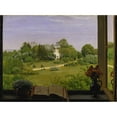 thumbnail image 2 of Hans Thoma 24x19 Gold Ornate Framed and Double Matted Museum Art Print Titled - ‘The Od’ View of Holzhausenpark (1883), 2 of 4